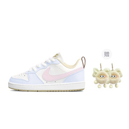 Nike Кроссовки Court Borough Peach Blue Coconut, износостойкие, низкие, для скейтбординга, унисекс, светло-голубые hm3726-731（team1152-桃桃蓝椰） | light blue