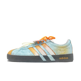 Adidas Кроссовки для скейтбординга VL COURT 2.0 Orange Soda, устойчивые к истиранию, низкие, унисекс, сине-оранжевые hq1802(team668-橘子汽水） | cyan orange
