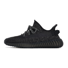 Низкие повседневные кроссовки Yeezy Boost 350 V2, унисекс, черные Adidas, Black fu9007(team1007-极光夜雨) | black