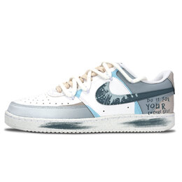 Nike Кроссовки для скейтбординга Court Vision 1 Low Top, унисекс, синие dh2987-101（team883-喷溅字母） | blue