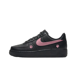 Nike Кроссовки для скейтбординга Air Force 1 Low Top унисекс, черные, розовые cw2288-001(team577-东京喵爪) | black pink