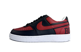 Nike Кроссовки для скейтборда Court Vision 1 Chicago, износостойкие, низкие, унисекс, черно-красные dh2987-101（team1337-芝加哥） | black red