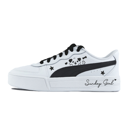 Puma Женские кроссовки Skye для скейтбординга с низким верхом, устойчивые к истиранию, белые 374764-02（team352-可爱狗狗） | white