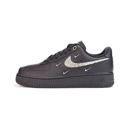 Кроссовки Air Force 1 для скейтбординга, износостойкие, низкие, унисекс, черные, серебристые Nike, Black Silver hq1180-001（team935-酷黑闪耀 ） | black silver
