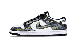 Nike Кроссовки для скейтбординга Dunk Baroque Dark Gold, износостойкие, дышащие, с низким верхом, унисекс, черно-белые hf5441-100(team1038-巴洛克黯金) | black white