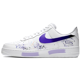 Nike Кроссовки для скейтбординга Air Force 1, унисекс, низкие, белые/темно-фиолетовые cw2288-111(team770-深紫星空) | dark purple