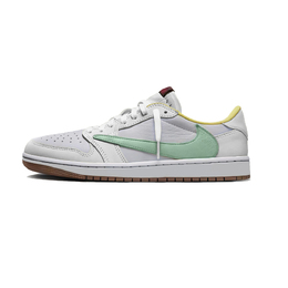 Баскетбольные кроссовки Travis Scott x Air 1 Low Top Vintage, унисекс, серо-зеленые Jordan, Gray Green dz4137-700(team958-白绿倒钩) | gray green
