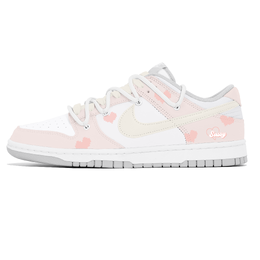 Nike Кроссовки для скейтбординга Dunk Low Top женские, белые, розовые dd1503-103(team778-糯糯心动) | white