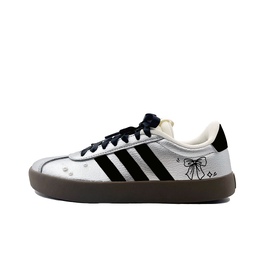 Кроссовки VL COURT 3.0 Big Gray Wolf's Bowknot с низким верхом, немецкие армейские, унисекс, серебристые Adidas, Silver jq7315(tean641-大灰狼的蝴蝶结) | silver
