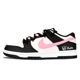 Nike Кроссовки для скейтбординга Dunk Black White, Encountering The King's Trail, износостойкие, низкие, унисекс, розовые dd1391-100（team883-徘逅王迹） | pink