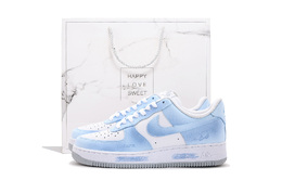 Nike Кроссовки Air Force 1 Coverage с низким верхом, устойчивые к истиранию, для скейтбординга, унисекс, синие, белые fj4146-100(team拾伍-男款蓝白七sbox) | blue white