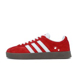 Adidas Кроссовки для скейтбординга VL COURT 2.0 Low Top, унисекс, белые, красные js3003(team837-红色熊熊) | white red
