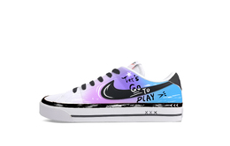 Кроссовки для скейтбординга Court Legacy Rock Harbor Street Low Top унисекс, черные Nike, Black dh3162-100(team431-摇滚港街) | black