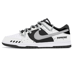 Nike Кроссовки для скейтбординга Dunk, устойчивые к истиранию, низкие, унисекс, черно-серые dd1391-100(team399-陨石坠落) | black gray