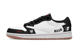 Jordan Баскетбольные кроссовки Air 1 Vintage, унисекс, низкие, черные dz4137-700(team1036-恶魔) | black
