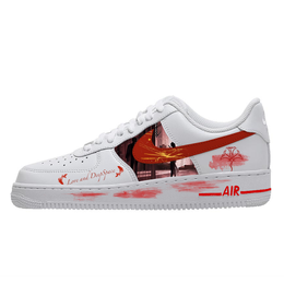 Nike Кроссовки Air Force 1 для скейтбординга, износостойкие, белые, унисекс cw2288-111(team10- love与深空4) | white