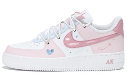 Nike Кроссовки для скейтбординга Air Force 1, износостойкие, женские, белые, синие, розовые dd8959-100（team拾玖-俏皮蓝粉） | white blue pink