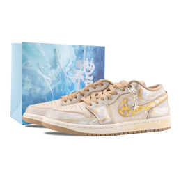 Jordan Баскетбольные кроссовки Air 1 Low Top Vintage унисекс золотисто-коричневые dc0774-203（team626-太阳神） | gold brown (special shopping bag)