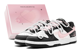 Nike Кроссовки для скейтбординга Dunk, износостойкие, женские, черные, розовые cw1590-100(teams2-少女蝴蝶s-box) | black pink