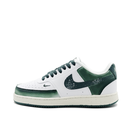Nike Кроссовки для скейтборда Court Vision Green Monster, устойчивые к истиранию, низкие, унисекс, белые, зеленые fv9952-101（team1056-绿怪） | white