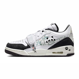 Jordan Баскетбольные кроссовки Legacy 312 Vintage, женские, низкие, черно-белые fq7827-110(team56-可爱熊猫) | ivory