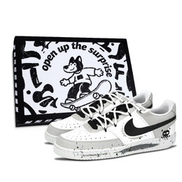 Кроссовки для скейтборда Court Vision 1 Skull, износостойкие, серые, унисекс Nike, Gray dh2987-101（team883-骷髅头男鞋盒） | gray