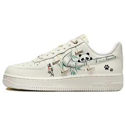 Nike Кроссовки Air Force 1 Low Top для скейтбординга, женские, белые fv3654-111(team56-可爱熊猫) | white