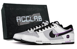 Nike Кроссовки для скейтбординга Dunk Low Retro'Panda White Black' износостойкие и легкие, унисекс, гоночные, фиолетовые hf5441-100(team349-紫ulra01-礼盒) | racing purple