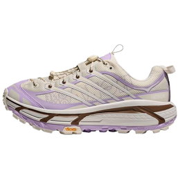 Hoka One One Кроссовки Mafate Three 2 с амортизацией, износостойкие, дышащие, легкие, унисекс, белые, фиолетовые 1141572-asf | white purple