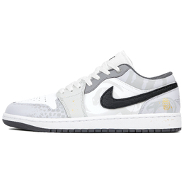 Баскетбольные кроссовки Air 1 Vintage, унисекс, низкие, серые Jordan, Gray 553558-152（team4-男女同款银雾蛇） | gray