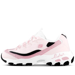 Skechers Женские кроссовки D'LITES 1.0 с низким верхом и массивной подошвой, устойчивые к истиранию, цвет "розовая гуава" 11959-wht（team375-女款芭乐莓莓） | guava pink