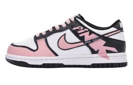 Nike Кроссовки для скейтбординга Dunk, устойчивые к истиранию, низкие, унисекс, черно-розовые dd1391-100(team1326-花美少女) | black pink
