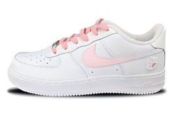 Nike Женские кроссовки Air Force 1 для скейтбординга с низким верхом, устойчивые к истиранию, белые dh2920-111(team1362-奶芙猫印） | white