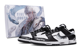 Nike Кроссовки для скейтбординга Dunk SB Wave Low Top унисекс, черные, белые hf5441-100(team580-街机s-box) | black white