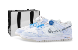 Nike Кроссовки для скейтбординга Dunk Frozen, износостойкие, унисекс, светло-голубые dd1503-103(team889-冰雪奇缘) | light blue (special shopping bag)