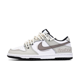 Nike Кроссовки для скейтбординга Dunk унисекс с низким верхом цвета хаки hf5441-100(team1096-自由主义) | gray white brown
