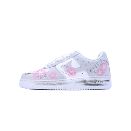 Nike Кроссовки Air Force 1 Singularity, Stars, износостойкие, низкие, для скейтбординга, унисекс, розовые, серые cw2288-111（team779-男女 星星鞋） | pink gray