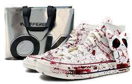 Converse Кроссовки Chuck 70 Canvas унисекс с высоким берцем, красные 162056c(team131-白兔叽 s) | white red