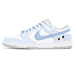 Nike Кроссовки для скейтбординга Dunk Lemon Joy, износостойкие, низкие, женские, сине-белые dd1503-103(team399-冰川小狗) | white