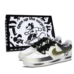 Кроссовки Court Vision 1 Bamboo Shadow Graffiti с низким верхом, устойчивые к истиранию, для скейтбординга, унисекс, зеленые Nike, Green dh2987-101（team883-竹影涂鸦男鞋盒） | green