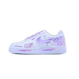 Nike Кроссовки Air Force 1 Singularity, Taro Paste Boba, устойчивые к истиранию, низкие, для скейтбординга, унисекс, фиолетово-розовые cw2288-111（team779-男女 芋泥啵啵） | purple pink