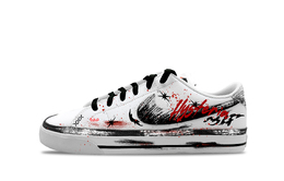 Nike Износостойкие и легкие низкие кроссовки для скейтбординга Court Legacy унисекс черно-белые dh3162-100(team1103-街头涂鸦客) | black white