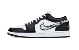 Jordan Баскетбольные кроссовки Air 1 Mamba Balance Low Top Vintage унисекс, черные, белые 553558-165(team282-冒险记) | black white