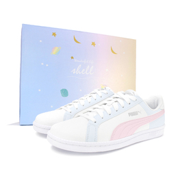 Puma Легкие низкие кроссовки для скейтбординга Smash унисекс, синие, розовые, белые 356753-24(team134-蓝粉芭菲礼盒) | blue pink white