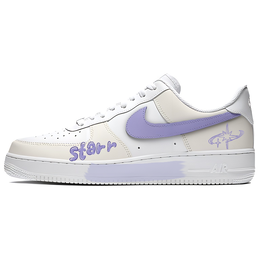 Nike Кроссовки Air Force 1 Low Top для скейтбординга, унисекс, сиреневые 315122-111(team770-starz) | lilac