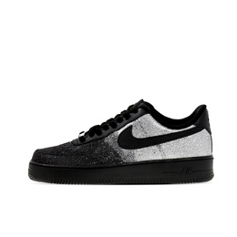 Nike Кроссовки Air Force 1 для скейтбординга, увеличивающие рост, унисекс, черные, серебристые cw2288-001(team133-黑银渐变满天星男) | black silver