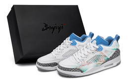 Jordan Баскетбольные кроссовки Spizike Vintage, унисекс, низкие, белые/черные/серые/синие/зеленые/серебристые fq1759-141(team80-男女款珊瑚宫s-box) | white black gray blue green silver