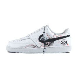 Nike Кроссовки для скейтборда Court Vision 1, износостойкие, белые, унисекс dh2987-101(team183-水墨暗梅) | white