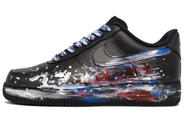 Nike Кроссовки Air Force 1 для скейтбординга, износостойкие, низкие, унисекс, черные cw2288-001(team400-暴雨预警男女款蓝) | black