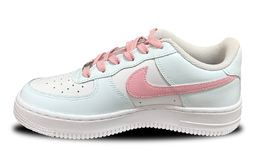 Nike Кроссовки Air Force 1 с низким верхом для скейтборда, устойчивые к истиранию, унисекс, розовые, синие dh2920-111(team1362-樱海踏云） | pink blue